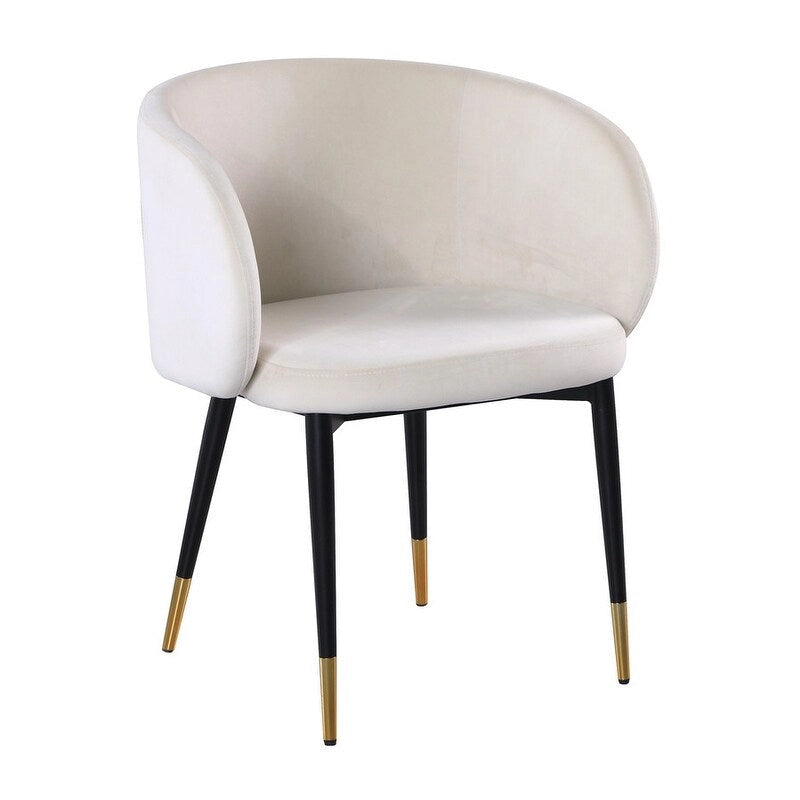 Chaise de salle à manger en velours style campagne