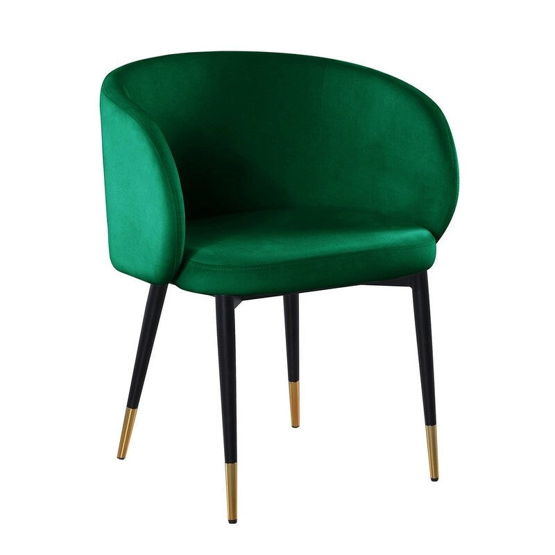 Chaise de salle à manger en velours style campagne