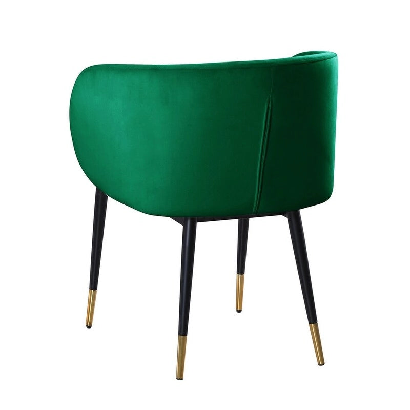 Chaise de salle à manger en velours style campagne