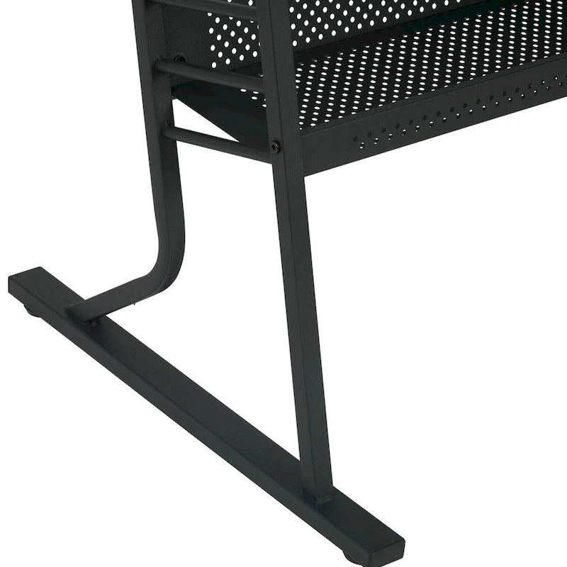 Table à couture en bois gris et blanc