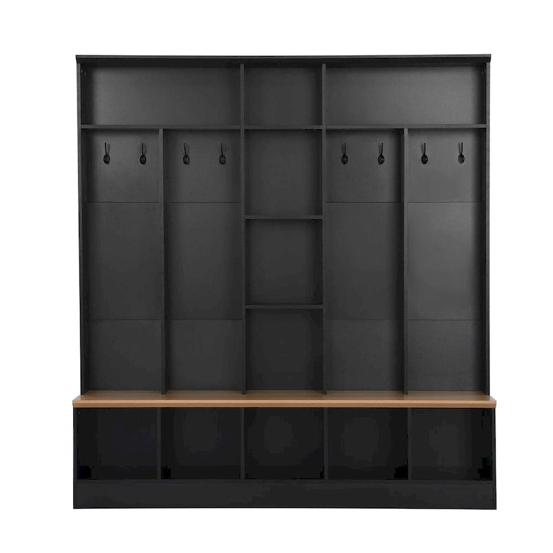 Porte-manteau d'entrée spacieux, porte-manteau multifonctionnel