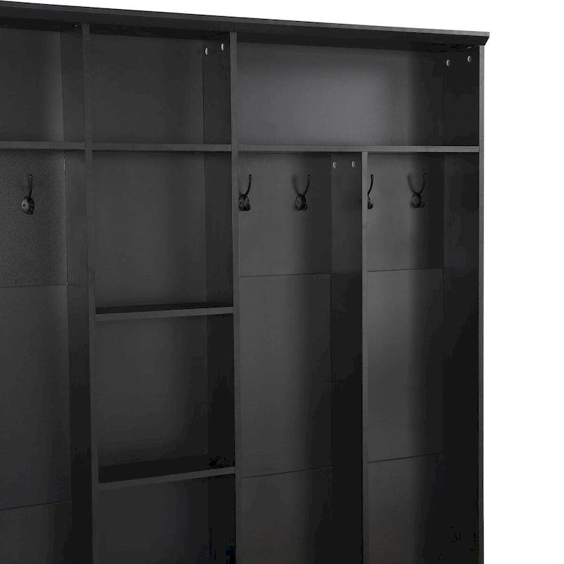 Porte-manteau d'entrée spacieux, porte-manteau multifonctionnel
