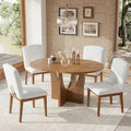 Table à manger ronde et chaises avec un plateau détachable de 16,2 pouces
