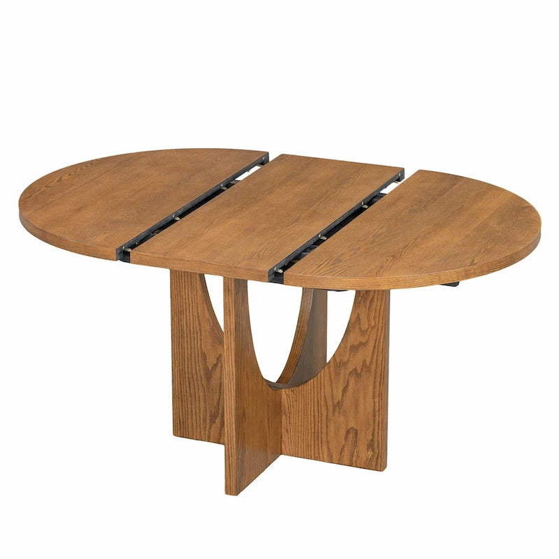 Table à manger ronde et chaises avec un plateau détachable de 16,2 pouces