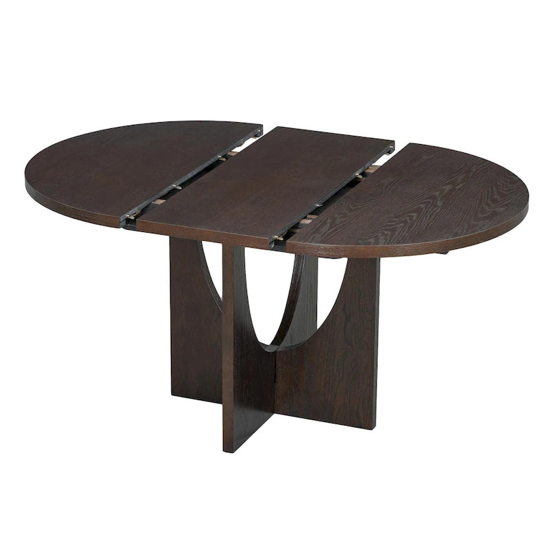 Table à manger ronde et chaises avec un plateau détachable de 16,2 pouces