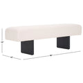 Banc Loop en velours - 60cm de large x 16cm de profondeur x 19cm de haut