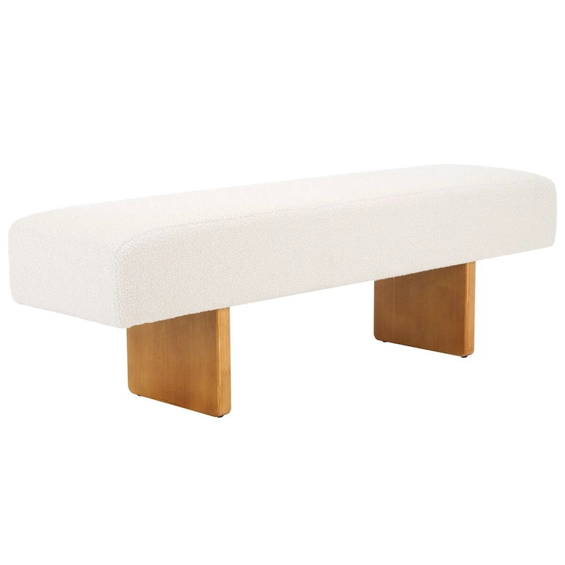 Banc Loop en velours - 60cm de large x 16cm de profondeur x 19cm de haut